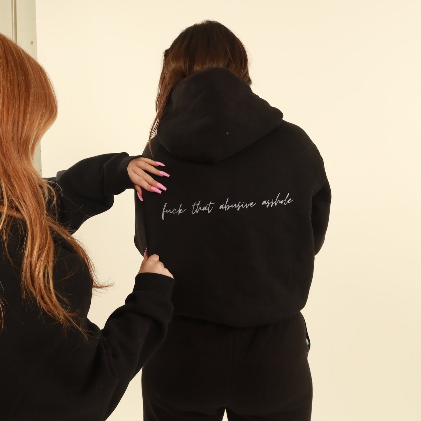 F That Abuse Fleeced Boxy Hoodie