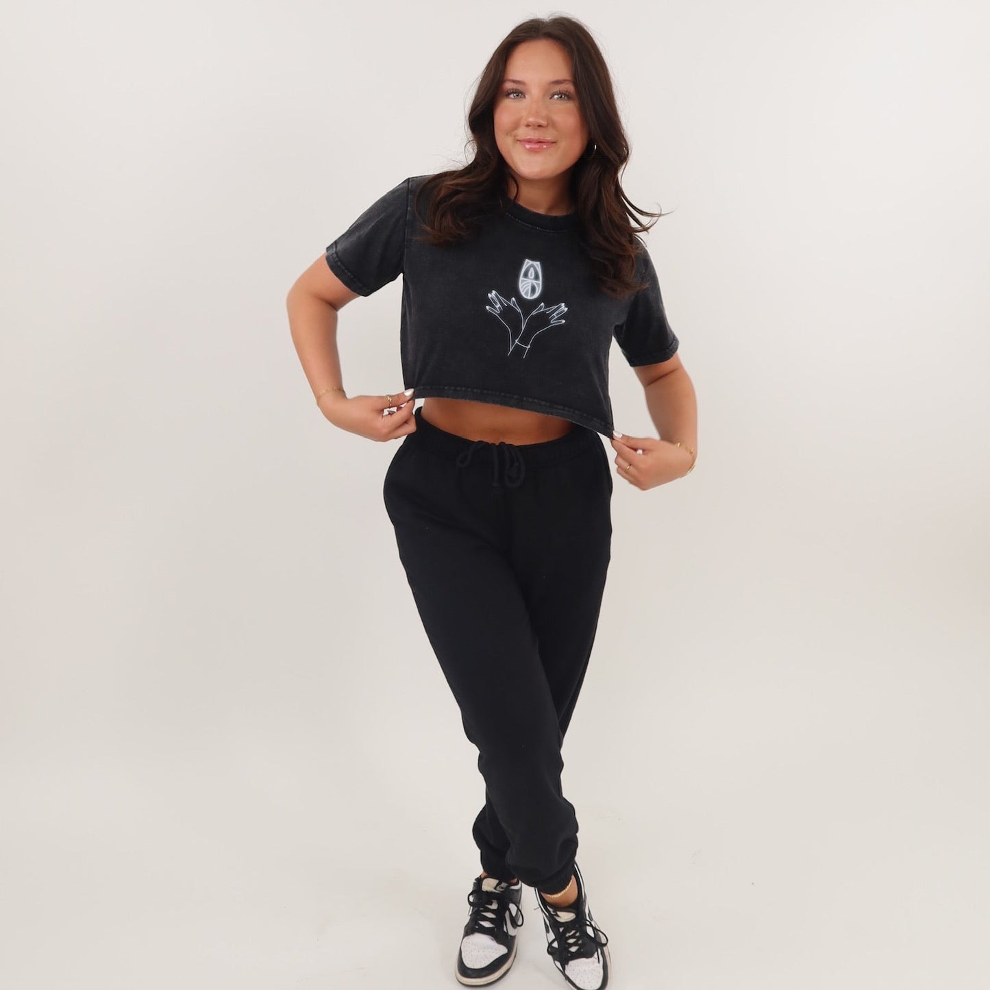 Tundra Dip Glowing Snow Washed Crop Top