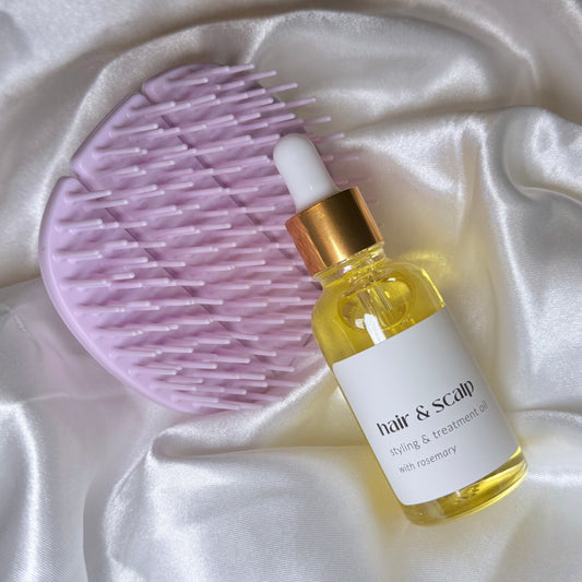 Hair Oil & Brush Bundle